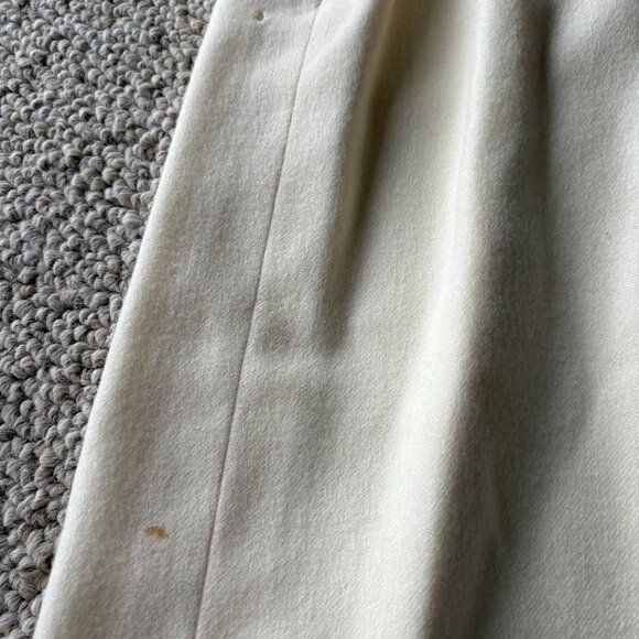 Miss Pendleton 100% Virgin Wool Suit Vintage Academia Skirt Blazer Set 10 Ivory - Picture 14 of 16